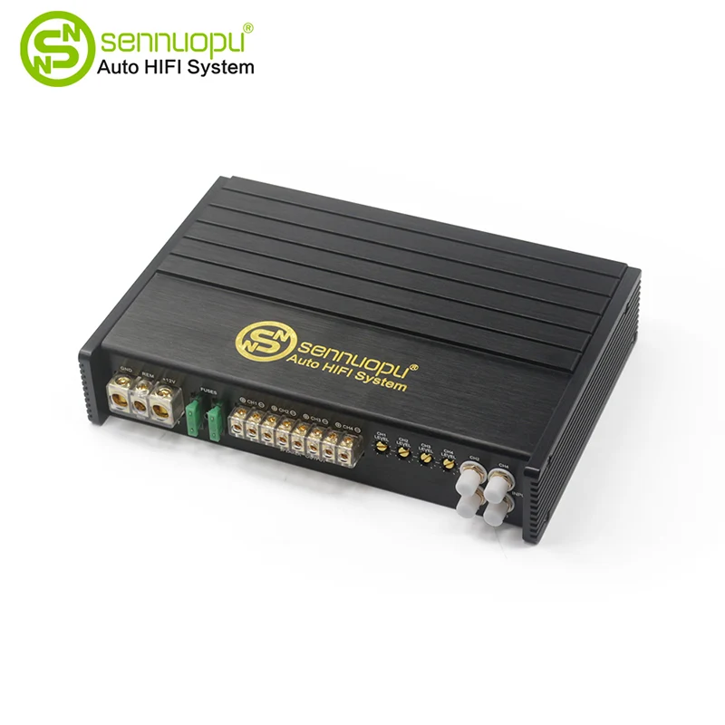 فئة AB Power Boost 4-ch Car Audio Amp